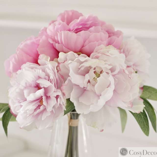 Pivoines Artificielles En Bouquet Vente En Ligne Dans Notre Boutique