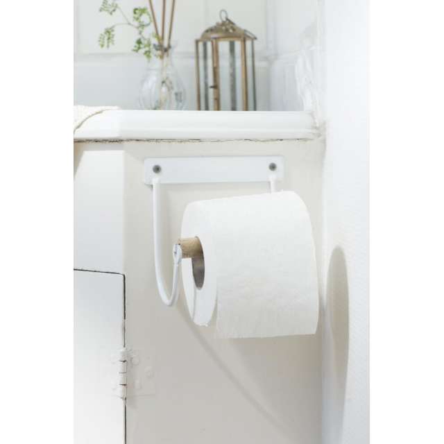 Porte rouleau papier toilettes décor mural WC Maison Campagne Chic