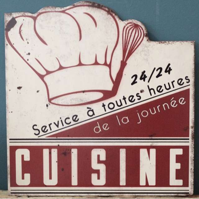 Plaque Métal Rétro Décoration Cuisine Vintage Antic Line 