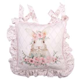 Housse coussin de chaise à Volant Shabby-Romantique