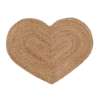 Tapis Forme Coeur en Jute