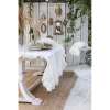 Nappe blanche volants Style Romantique