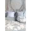 Coussins broderie Shabby Blanc Mariclo